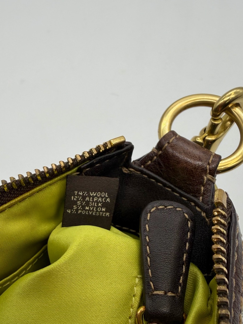 Coach Legacy Bouclé Tweed Leather Shoulder Bag - Picture 9 of 9